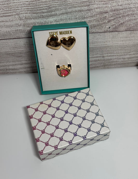 STEVE MADDEN EARRINGS & Ring set