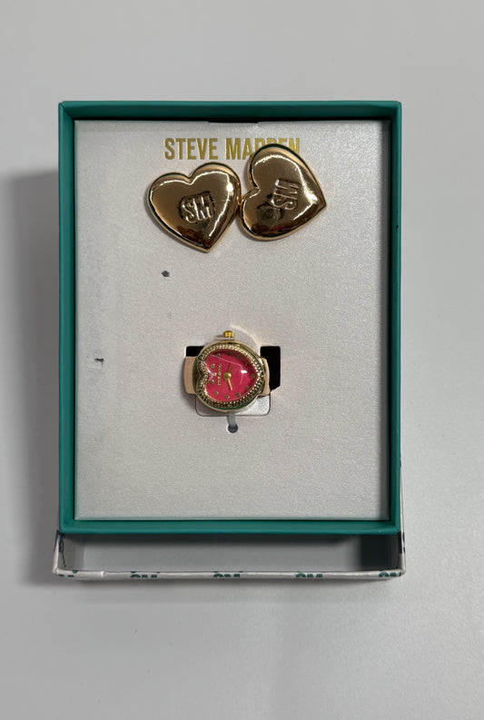 STEVE MADDEN EARRINGS & Ring set